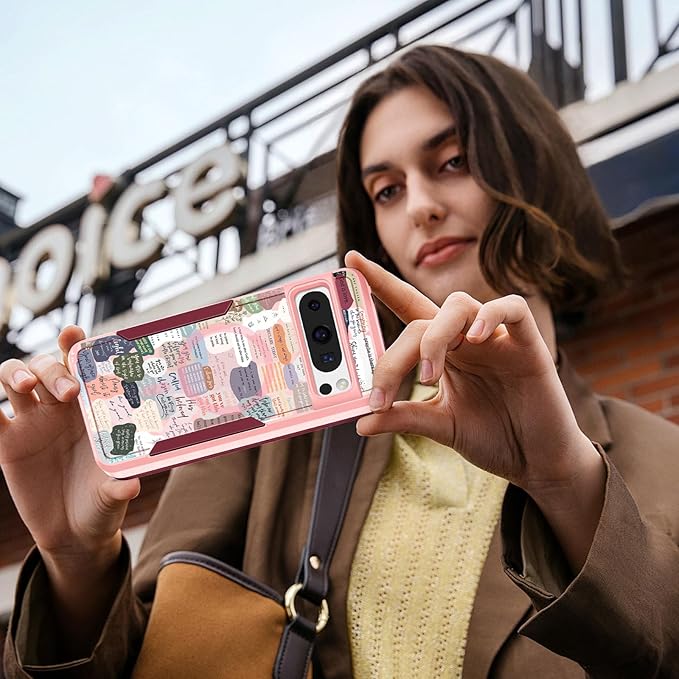 for Google Pixel 8 Pro Case - Compatible with MagSafe Women Girls Cute Magnetic Protective Cover Girly Kawaii Unique Pretty Heavy Duty Shockproof Design for Google Pixel 8 Pro Phone Cases