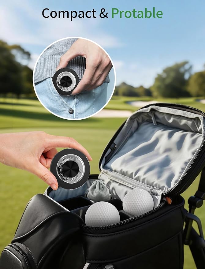 GBEAST Magnetic Golf Cart Phone Holder Compatible with MagSafe for iPhone 12-17 Series, N52 Magnets Phone Mount for EZGO/Club Car/Yamaha,360° Rotation Golf Accessories for Men Women, Gifts for Golfer