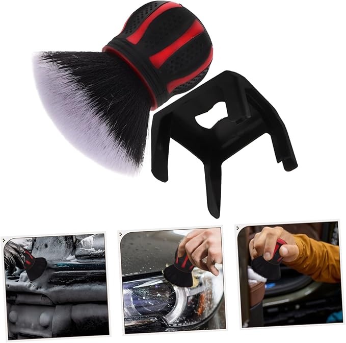 GLEAVI 3pcs Vent Brush Car Multi-Functional Soft Detailing Brush for Automotive Interior Stand for Easy Cleaning and Dashboard