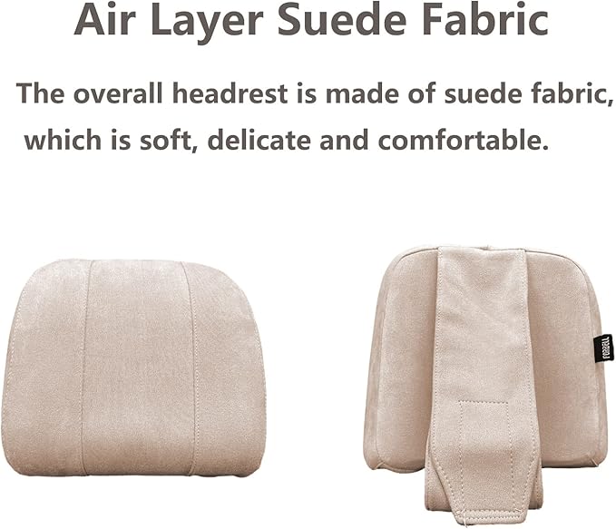 Car Neck Pillow Headrest, Memory Foam Car Headrest Pillow,Headrest Pillow for Car Relax Head Muscles and Relieve (Wine red)