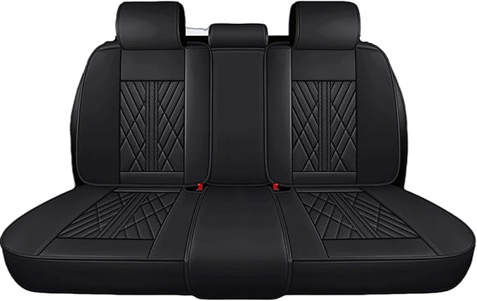 Premium Nappa Leatherette Car Seat Cover Set Custom Fit for Honda CR-V CRV 2000-2023 2024 2025 2026 Water-Proof Breathable Faux Leather Seat Cushion Protectors (Full Set 5 Seats,Pink Line)
