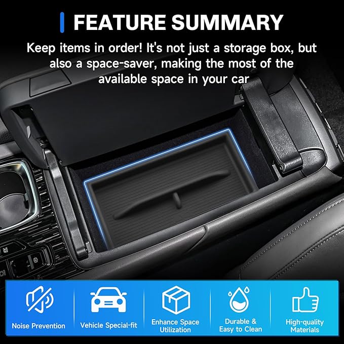 SXCY [Double-layer for 2023-2025 2026 Lexus RX350 Center Console Organizer 2024 2025 2026 RX350 RX Hybrid RX 350h/ RX 500h Accessories [Soft Silicone] Center Console Tray Middle Console Organizer