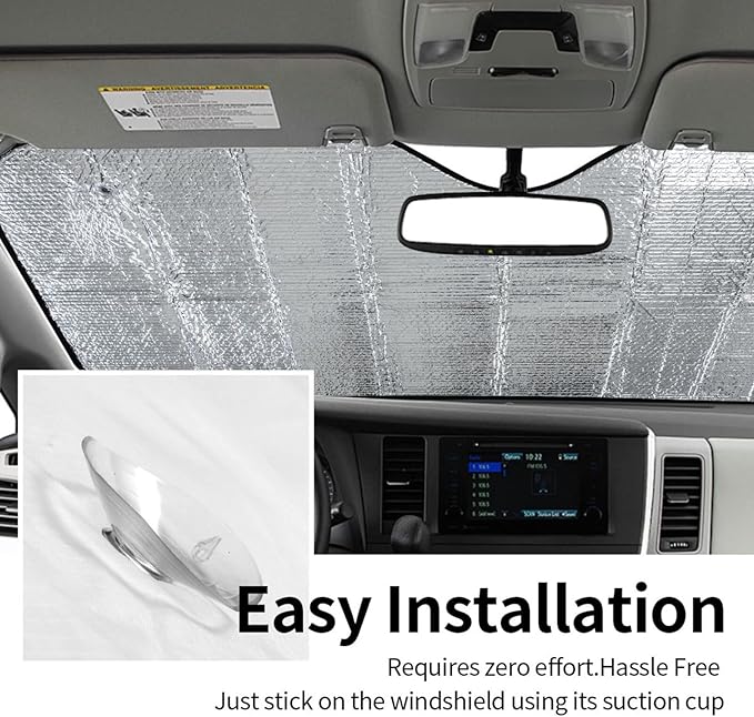 Funny Foldable Windshield Sun Shade for Car Sunshade for Car Windshield Covers Blocks Uv Rays Automotive Interior Sun Protection Universal Fit 51 X 27.5 in Keep Your Vehicle Cool