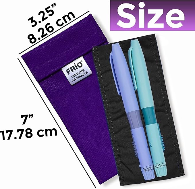 FRIO Cooling Wallet - Insulin Cooler for 45+ Hours of Stress Free On The Go - Purple - Duo