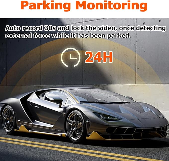 1080P Dash Cam Front and Rear with 32GB SD Card, Diamond Lark Dual Dash Camera for Cars, 3” LCD Screen Dashcam with Type-C Port, HDR, G-Sensor, Loop Recording, Parking Monitor, Night Vision