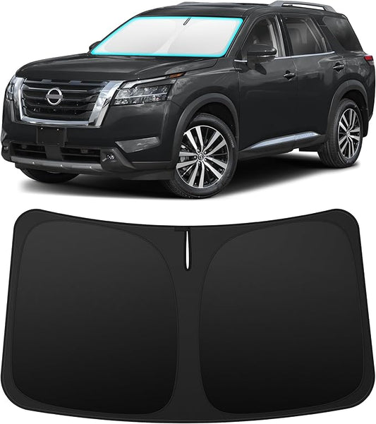 INSAUTO Custom Fit Windshield Sun Shade Accessories for Nissan Pathfinder 2022-2026, Foldable Front Window Sunshade, UV & Heat Reflector, Keeps Interior Cool, Includes Storage Bag
