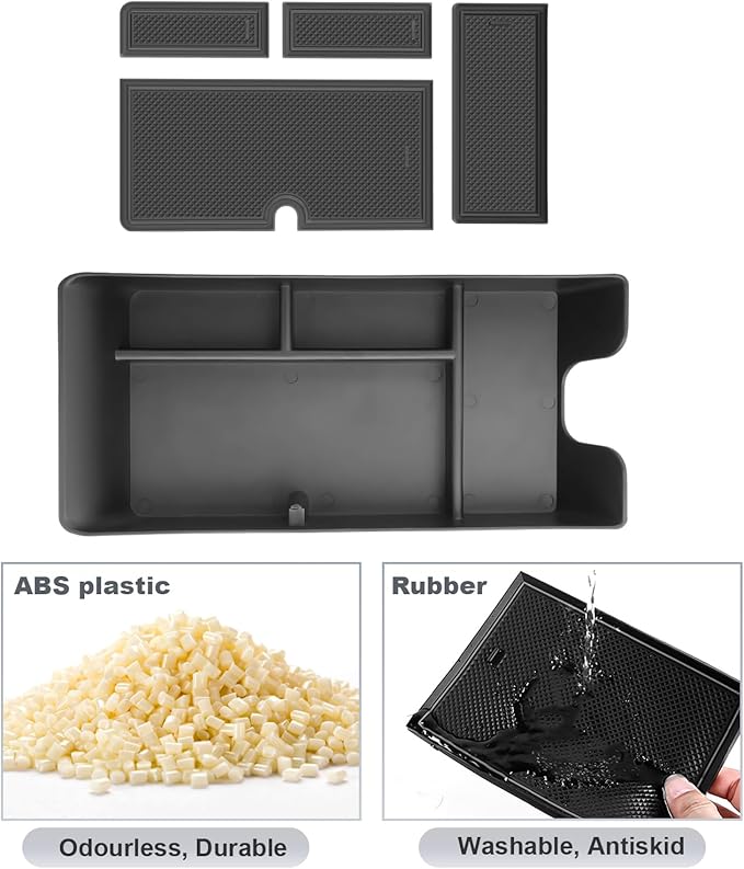 SKTU 2Pcs 2025 2026 Camry Center Console Organizer for 2025 2026 Toyota Camry (LE/SE/Nightshade/XLE/XSE) Cup Holder & Console Tray Toyota Camry 2025 2026 Accessories Durable Cup Pad Tray