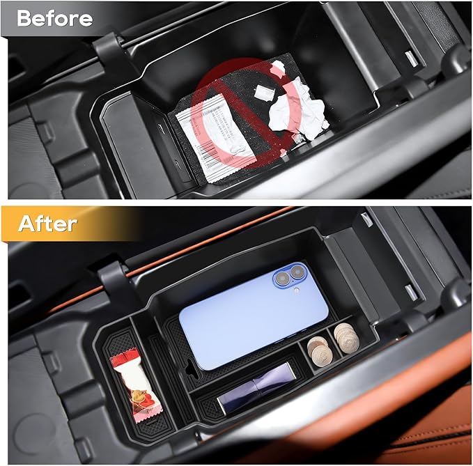 LFOTPP for Mazda CX-50 Center Console Organizer - 2023 2024 2025 2026 Mazda CX-50 Middle Armrest Storage Tray Insert, OEM Fit, Non-Slip Waterproof 6PCS Mazda CX-50 Hybrid Interior Accessories