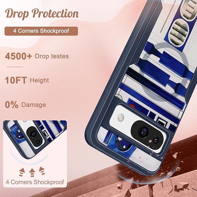 for Google Pixel 8A Case 6.1 Inch - Compatible with MagSafe Women Girls Boys Cute Magnetic Protective Cover Cool Blue Unique Heavy Duty Shockproof Design for Google Pixel 8A Phone Cases