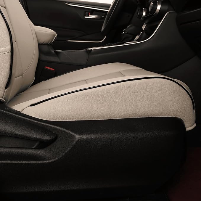 EKR Rav4 Seat Covers Custom Fit for Toyota Rav4 (Hybrid) Woodland/Limited 2026, Leather Car Seat Cover Full Set for SUV,Faux Leather(Beige)