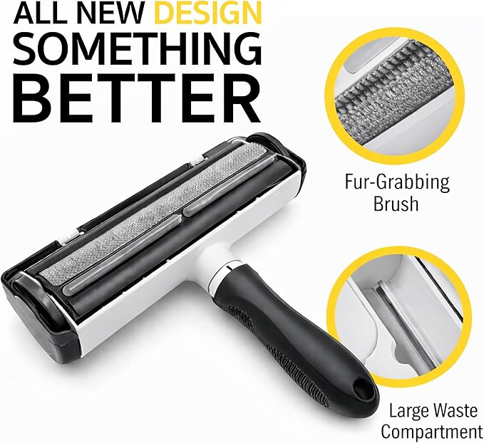 Pet Hair Remover Roller – Reusable Dog & Cat Hair Lint Roller for Couch, Carpet, Furniture, Rugs & Car Seats