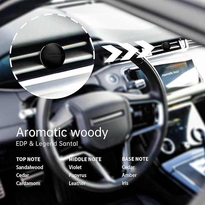 MAJESTY`S SECRET PHEROMAX Car Air Freshener Vent Clip, Auto Scents New Car Smell, Vehicle Accessories Interior for Women and Men, Automotive Odor Eliminator, Long Lasting Car Diffuser