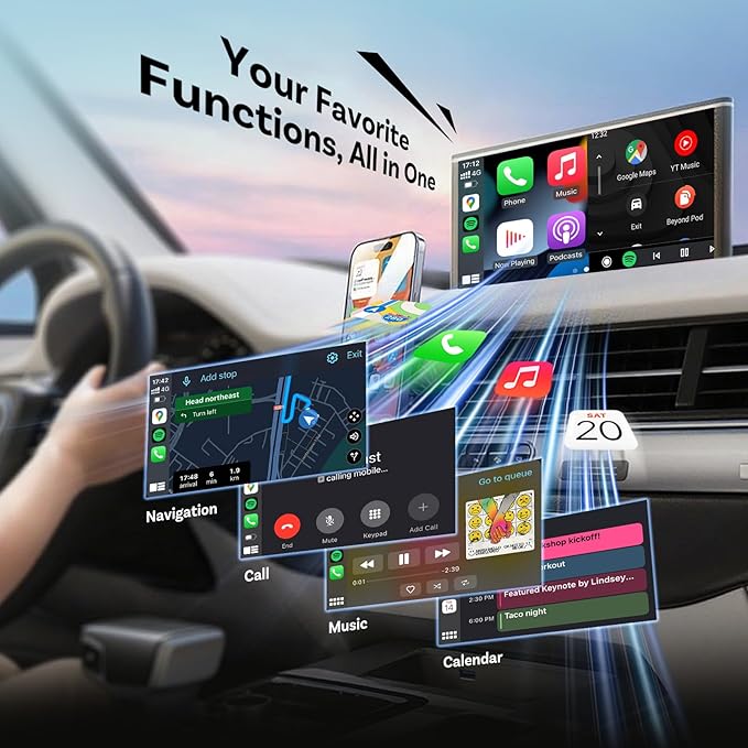 OTTOCAST 2026 Upgrade Mini Slim 3.0, 2-in-1 Wireless CarPlay & Android Auto Adapter, Plug & Play Dongle, Fast Auto-Reconnect, Dual-Band 5Ghz, for Cars with Wired CarPlay & Android auto (Silver)