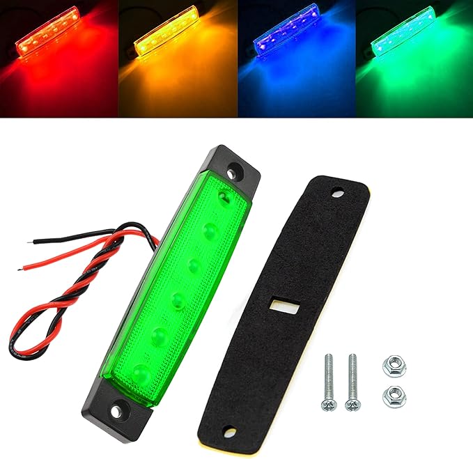 10Pcs Led Rock Lights Waterproof 3.8" Green LED Underglow Kit,Fender Wheel Well Lights, Car Exterior Side Marker Lights for Wrangler Pickup Truck Golf Cart RV SUV Offroad ATV UTV