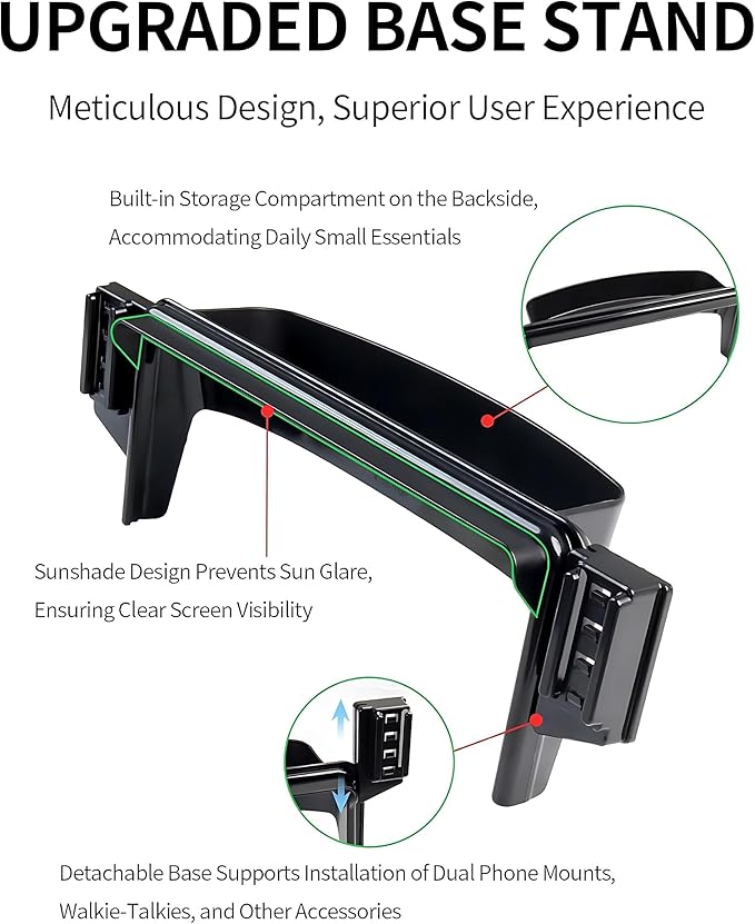 Car Phone Holder for Honda CRV/CR-V Hybrid 2023 2024 2025 2026/HR-V 2023-2026 Accessories Apply to 7/9 Inch Touch Screen Fixed Clip Magnetic Cell Phone Mount Handsfree 360 Degree Rotation