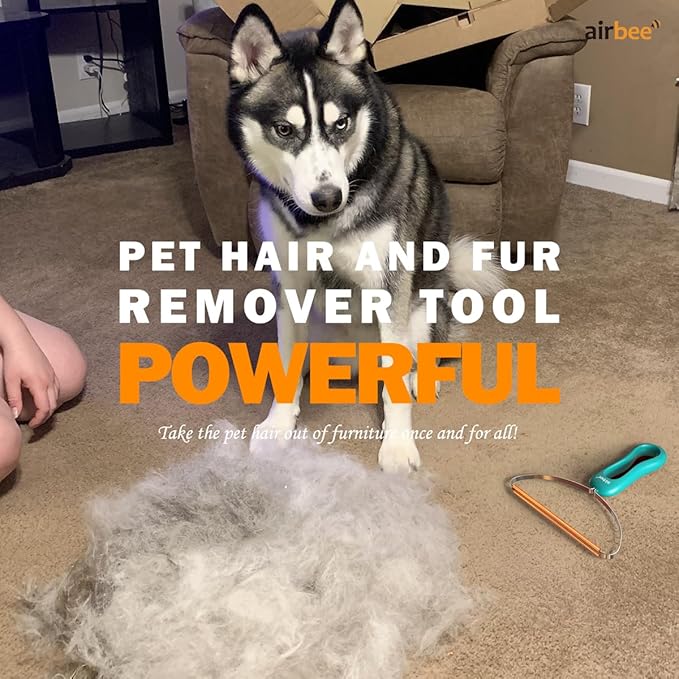 Pet Hair Remover, Deep Cleaning Dog Cat Hair Remover Tool, Multi Fabric Edge Lint Cleaner Pro, Fur Removal, Carpet Scraper Rake, Fuzz Hairball Shaver Brush for Carpet, Car Mat, Couch, Pet Bed, Rug