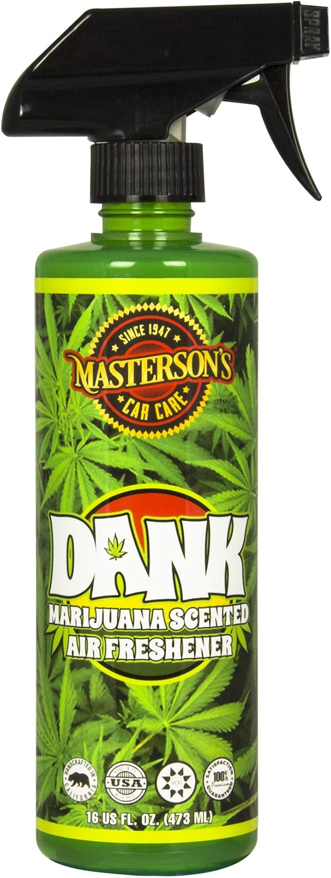 MASTERSON'S CAR CARE MCC_420_16 DANK Marijuana Scented Air Freshener (16 oz)