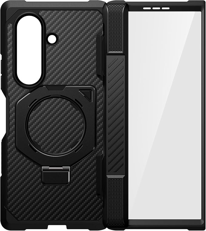SUPCASE for Samsung Galaxy Z TriFold Case with 2 Tempered Glass Screen Protectors (UB Grip), [Compatible with MagSafe] [Built-in Kickstand] [Hinge Coverage] Military-Grade Protection Phone Case,Aramid