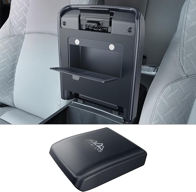 CDEFG for 2025 2026 Toyota 4Runner Center Console Cover with Hidden Storage for 2025 2026 Toyota 4Runner Accessories Armrest Cover 2025 2026 4Runner Middle Console Pad with Magnets Secret Box