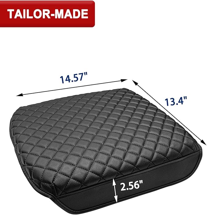 KBH Center Console Armrest Cover for 2025 2026 Ford Expedition, Bucket Seat, Durable Arm Rest Cover for Car, Thick Cushion Pad, Black