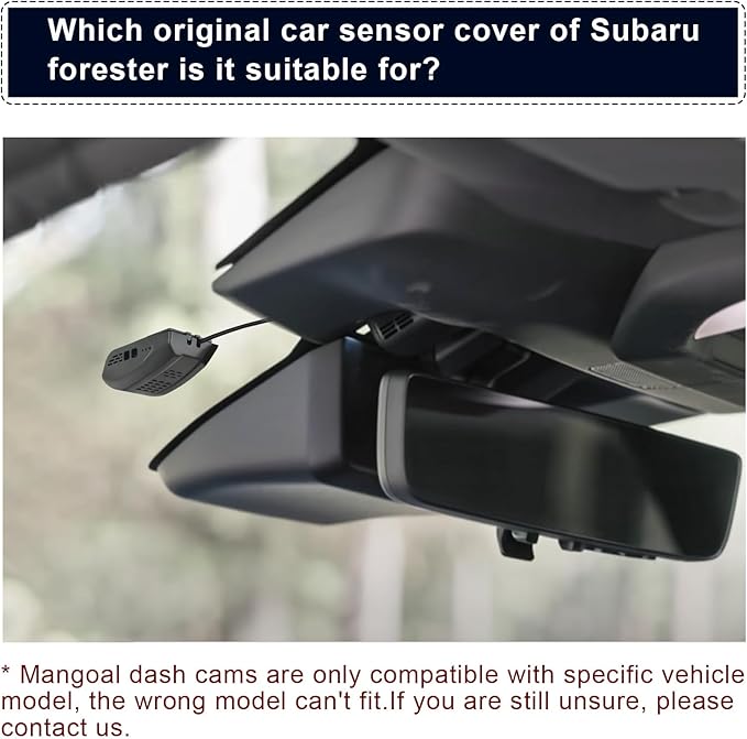 Mangoal 4K Dash Cam Custom fit for Subaru Forester Select Gen6 SL 2025 2026 (Model B), AWD Limited Premium Sport Touring etc, Integrated OEM Look, UHD 2160P Video, App & WiFi, 64GB Card