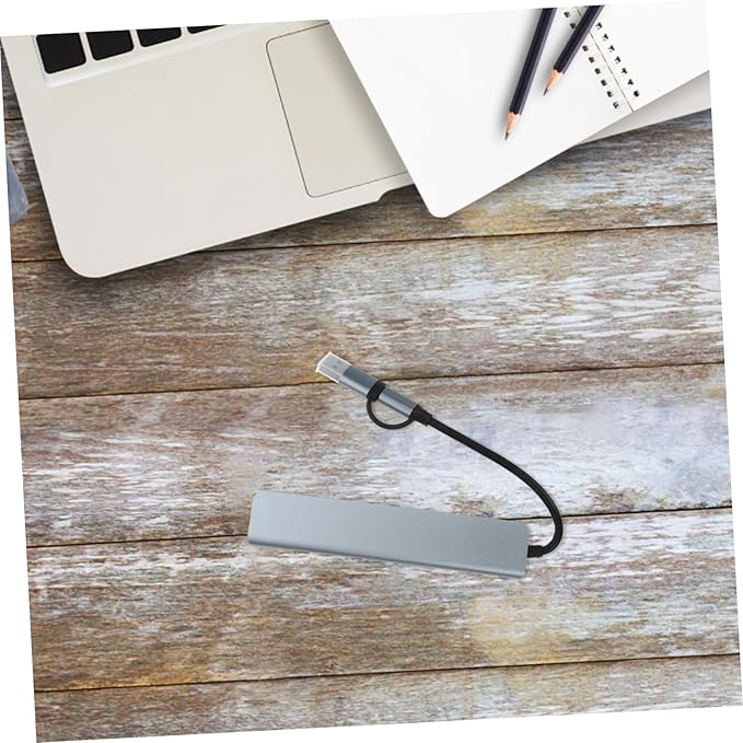 Uonlytech USB Hub Type Dock Expander for Laptops Compact USB Splitter High-Speed Data and Play Compatibility The Go
