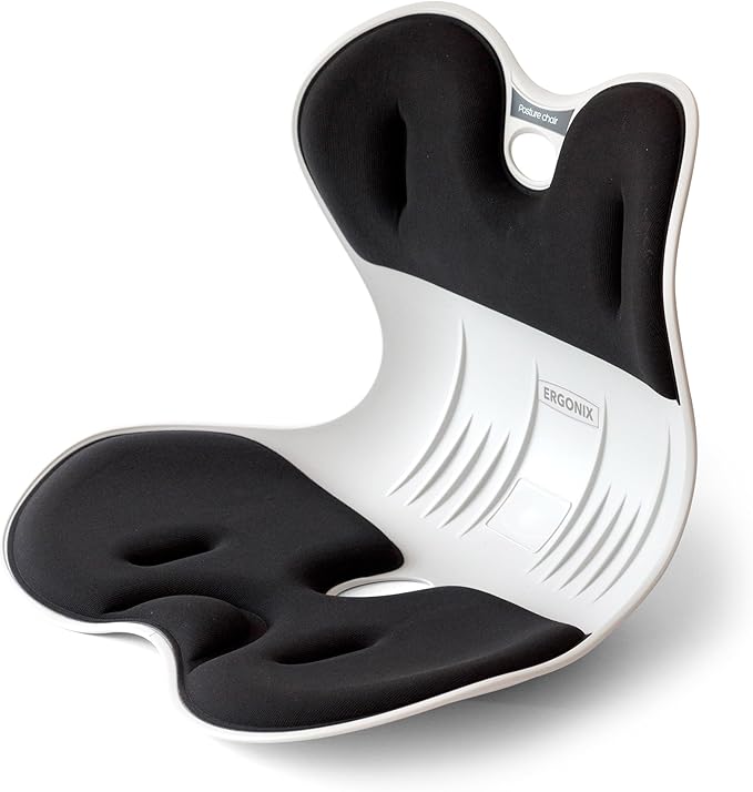 Lumbar Support Posture Corrector Chair for Men – Large Portable Ergonomic Back Support Chair for Posture Correction and Lower Back Pain Relief