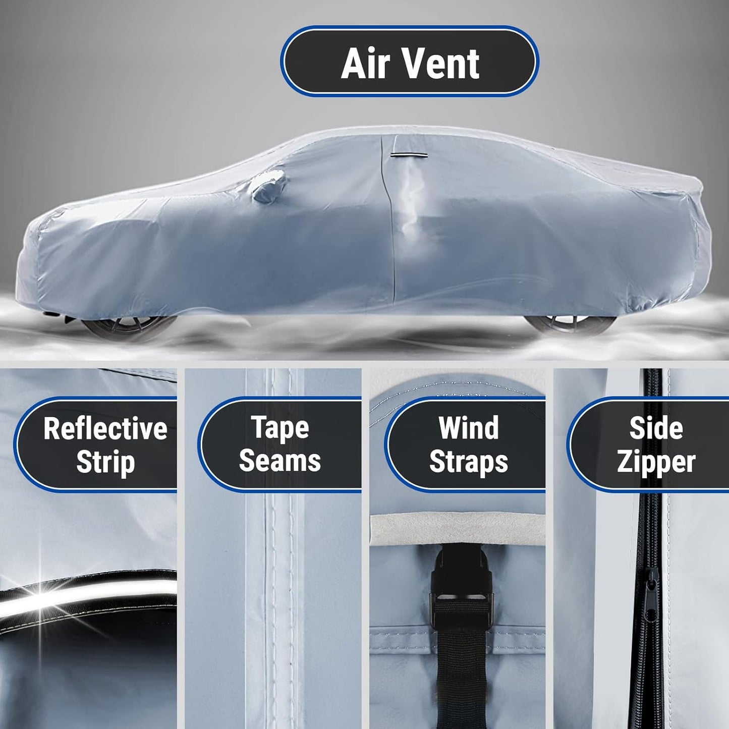 iCarCover Premium Car Cover for 1946-1960 Chevy Sedan Delivery Heavy Duty Waterproof All-Weather Automobiles Custom Fit Indoor Outdoor UV Snow Protection Covers with Straps and Bag