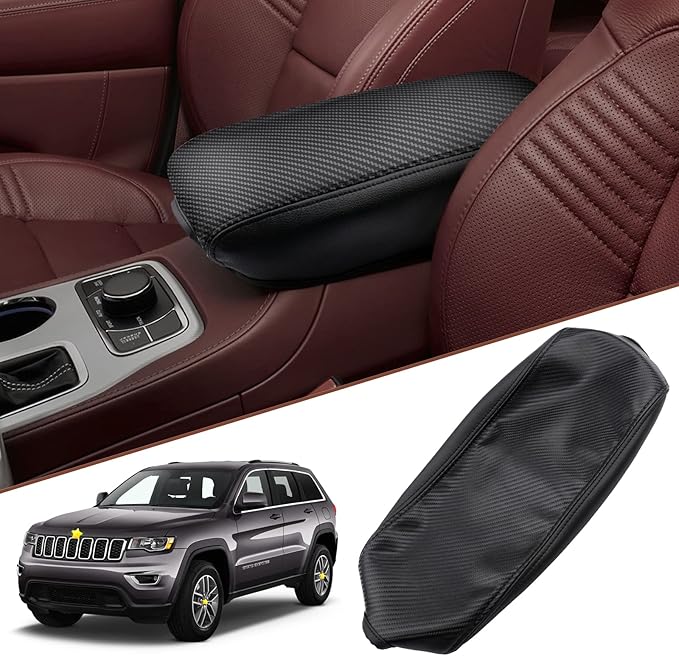 SKTU for 2011-2021 Jeep Grand Cherokee Central Console Cover 2021 Grand Cherokee Center Console Cover Grand Cherokee 2021 Accessories Grand Cherokee WK2 Armrest Pad Seat Box Cover
