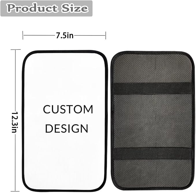 JoyLamoria Custom Automotive Armrest Pad Protector High Stretchy Car Armrest Cover Easy Install