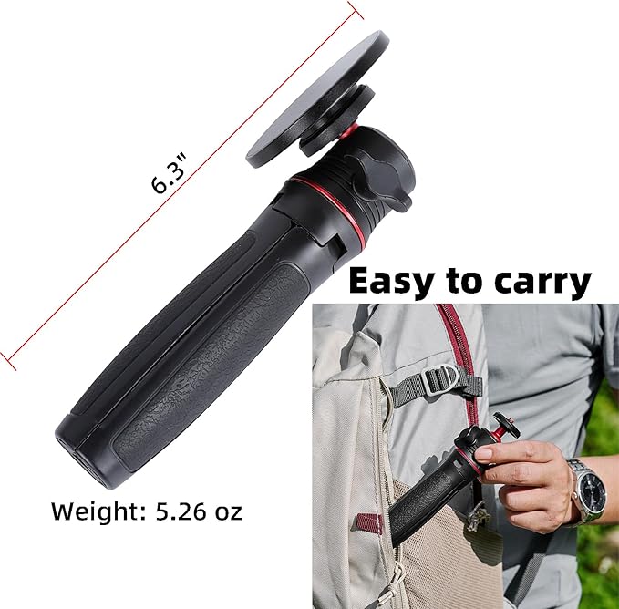 Magnetic Cell Phone Tripod for MagSafe, Mini Extendable Selfie Stick and Tripod Stand with 360° Ball Head, Compatible with iPhone 16 15 Pro Max Plus 14 13 12 Series