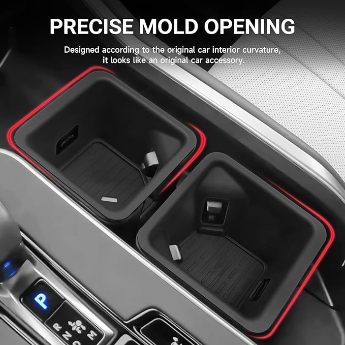 Upgrade 2PCS Cup Holder Compatible with Lexus 2024 2025 2026 TX TX350/500h/550h+ Accessories Insert Cup Sleeve Silicone Material Center Console Organizer