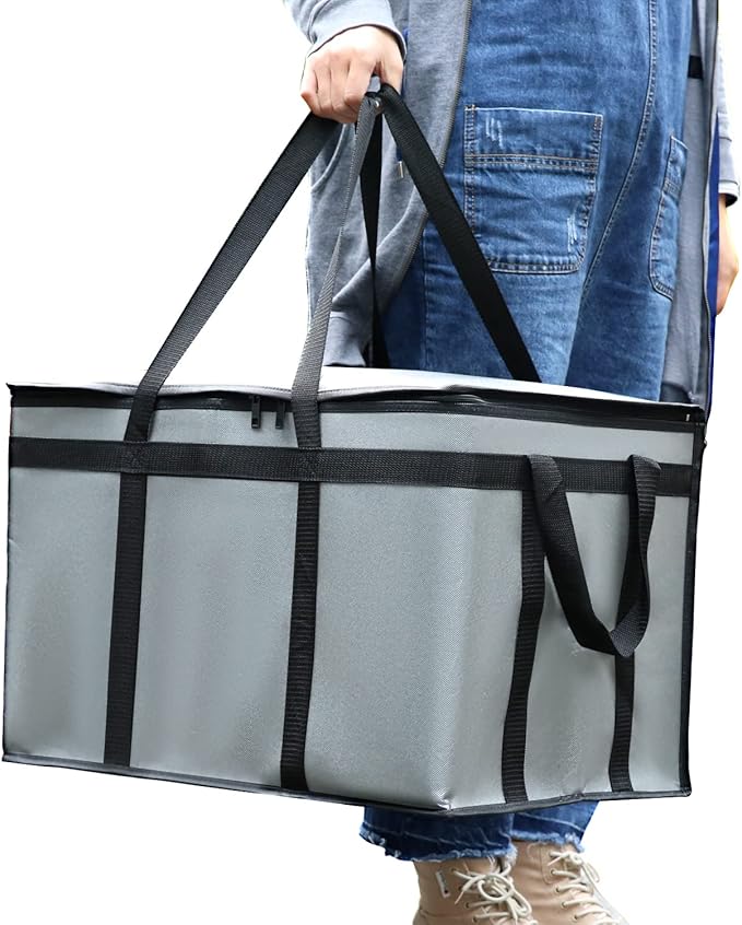 musbus Premium Insulated Food Delivery Bag XXL - 23x14x15 inches Waterproof Catering Supply Bag for Hot Food Delivery - Premium Food Warmer Bag for Uber Eats and Doordash Food Delivery