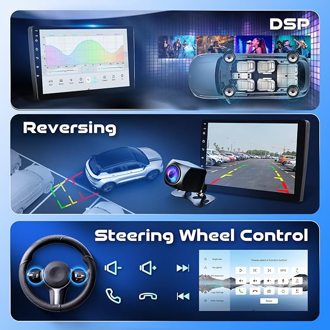 8-Core 4G+64G Qual-comm Snapdragon chip Car Radio for Honda Odyssey 2005-2010, Rimoody Car Stereo Carplay Android Auto 3D car Model Display GPS WiFi 9 Inch IPS Touchscreen Mirror Link Camera