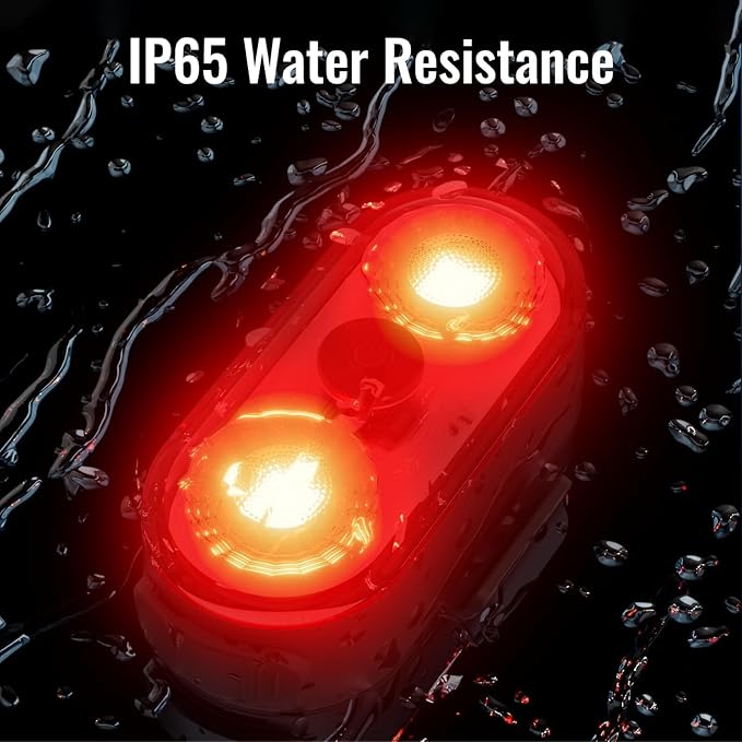 Wireless LED Lights for Car 4PCS- Button and Remote Control Interior Ambient Strobe Light, USB-C 120H 8 Colors IP65 Waterproof Rechargeable Underglow Light for Cars, Trucks, eBike, Motorcycle