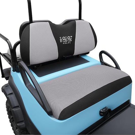 10L0L Golf Cart Seat Covers Universal for Yamaha G29 Drive2 Club Car Precedent Tempo Standard Front Seats, Breathable Mesh Bench Seat Cover, No Drilling Seat Cushion - All-Season Comfort