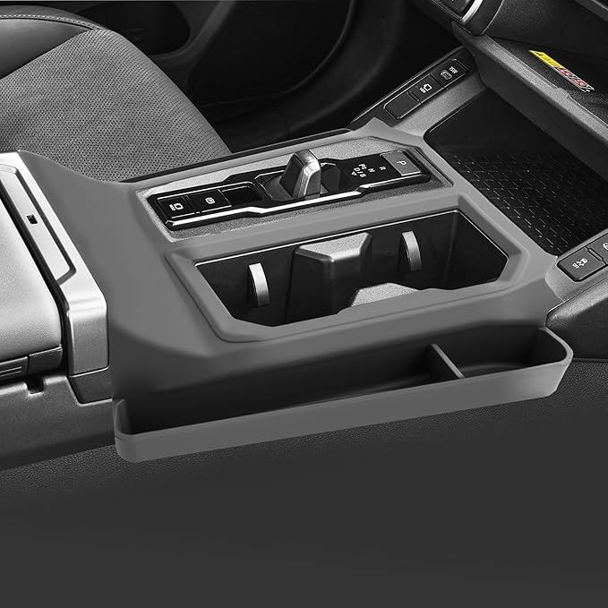 SKTU for 2026 Toyota RAV4 Gear Shift Panel for 2026+ Toyota RAV4 (LE/SE/XLE Premium/Woodland/XSE/Limited) Center Console Organizer 2026 RAV4 Accessories Rubber Passenger Side Storage Box Durable