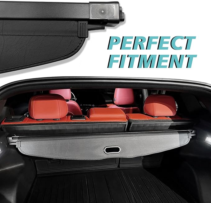 BestEvMod Retractable Trunk Cargo Cover Compatible with Chevy Blazer EV 2026 2025 2024 2023/ Honda Prologue Accessories Interior Accessories, Black Rear Trunk Cargo Shield Privacy Cover