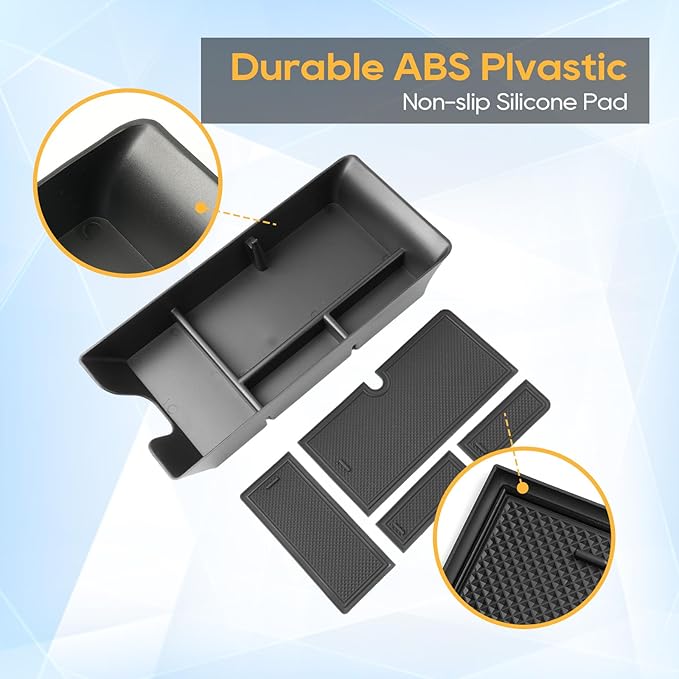 LFOTPP Center Console Organizer Tray for 2025-2026 Toyota Camry (XSE/XLE/SE/LE), ABS Armrest Storage Box Insert, Non-Slip Waterproof Car Accessories