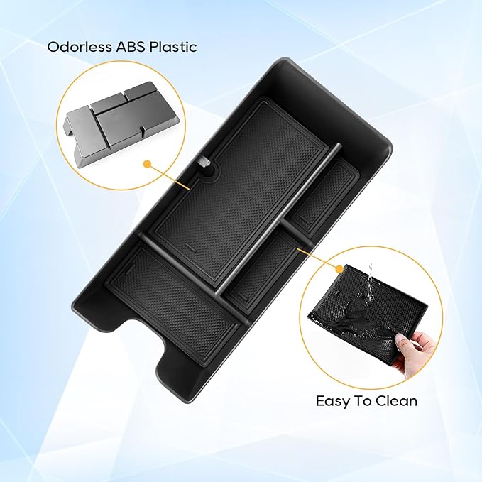 LFOTPP Center Console Organizer Tray for 2025-2026 Toyota Camry (XSE/XLE/SE/LE), ABS Armrest Storage Box Insert, Non-Slip Waterproof Car Accessories