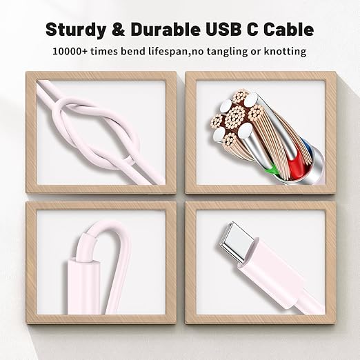 45W Dual Port Super Fast Charger with Long USB C to C Cable 10ft,Type C Wall Charger Block and Android Phone Charging Cord for Samsung Galaxy S26 Plus/S25 Ultra/S25+/S24+/S23+/S22+/S21/S20/Note 20/10+