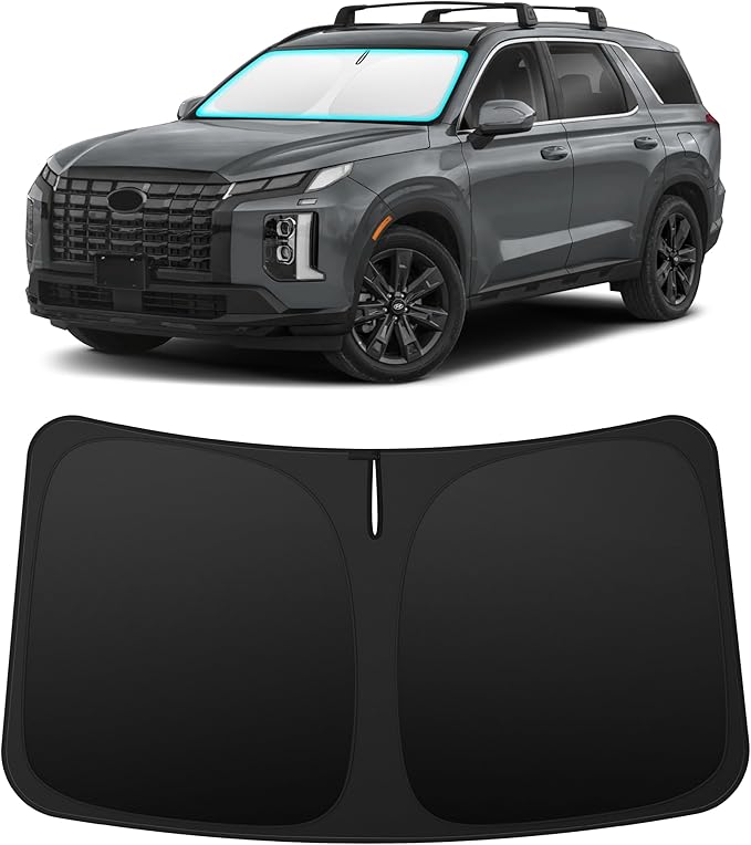 INSAUTO Custom Fit Windshield Sun Shade Accessories for Hyundai Palisade 2020-2026, Foldable Front Window Sunshade, UV & Heat Reflector, Keeps Interior Cool, Includes Storage Bag