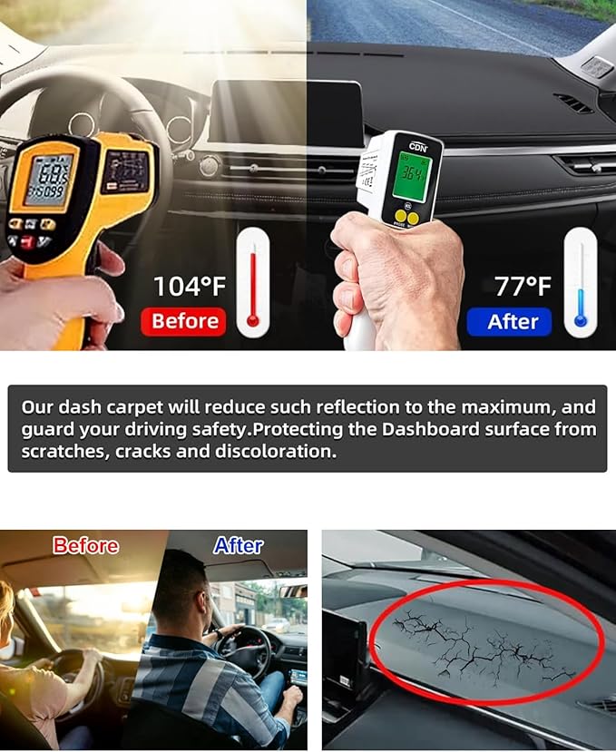 SKYLOTEC Dash Cover Custom Fit for Kia K4 2025 2026 Dashboard Cover Mat Dash Pad Carpet Protector