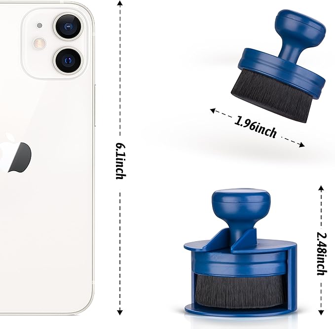 BABYSHEEP Car Tire Shine Applicator,Vegan Tire Shine Brush with Stand for Auto Detailing Cleaning Service,Blue