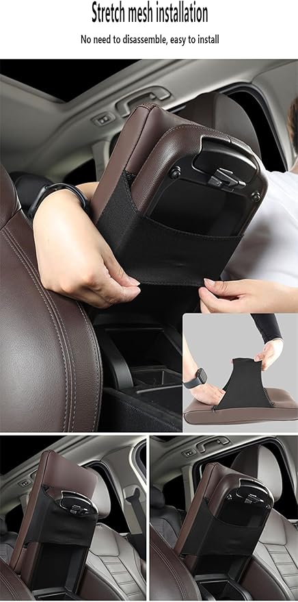 Car Armrest Cover Pad for Mazda CX-5 2012–2025 Premium Leather Center Console Armrest Cushion Pad Anti-Scratch Waterproof Auto Interior Accessories Wine Red