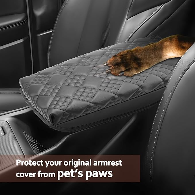 SKTU for 2026 Jeep Cherokee Armrest Cover for 2026+ Cherokee (Base/Laredo/Limited/Overland) Center Console Cover Jeep Cherokee 2026 Accessories Console Cushion Pad 2026 Cherokee Seat Box Pad-Thickened
