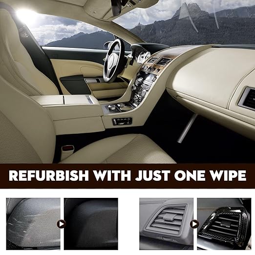 Crystal Coating for Car, Plastic Parts Refresher, Great Gloss Protection (3PCS)