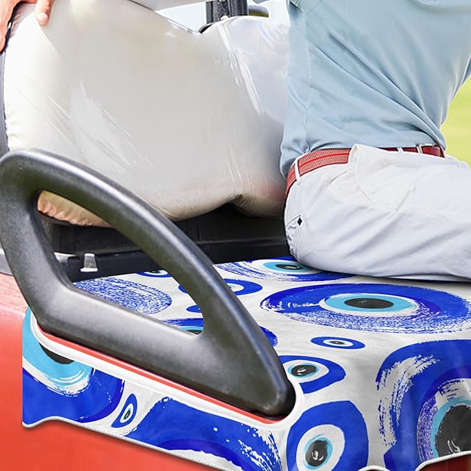 ENYORSE Golf Cart Seat Covers - Ethnic Style Golf Cart Towel Blanket for 2/4 Seater, Soft & Breathable Microfiber, Keeps Seats Cool & Comfortable, 51”x31”, Fits EZGO/Yamaha/Club Car