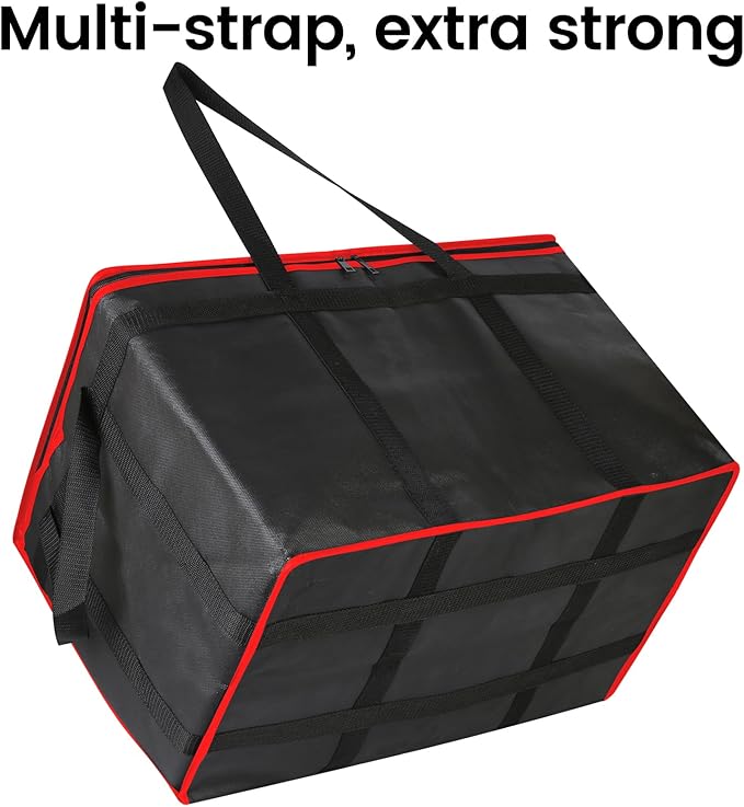 Bodaon 2-Pack Insulated Food Delivery Bag, XXXL Grocery Shopping/Catering/Bags, Rideshare Delivery Bag, Thermal Cold/Hot Styrofoam Carrier for Shopping/Travel/Catering/Car,