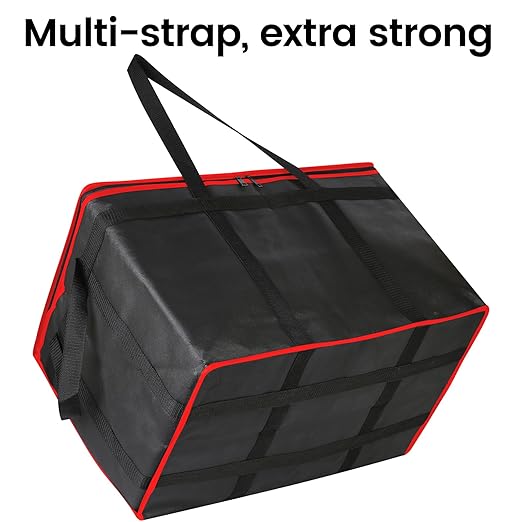 Bodaon 3-Pack Insulated Food Delivery Bag, XXXL Pizza Cooler Bags, Rideshare Delivery Bag, Warmer/Frozen, Cold/Hot Thermal Styrofoam Carrier for Car/Travel/Shopping/Catering